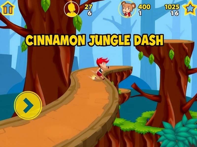 Thrilling jungle runs in Cinnamon Jungle Dash Cinnamon Jungle Dash Gameplay Screenshot